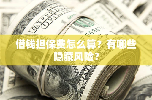 济南借钱担保费怎么算？有哪些隐藏风险？