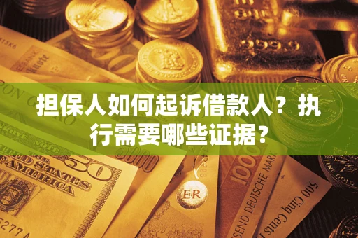 济南担保人如何起诉借款人？执行需要哪些证据？