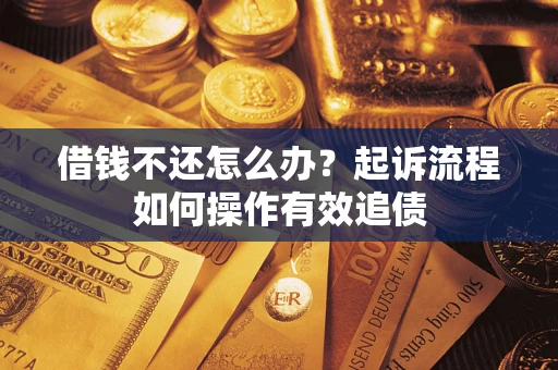 济南借钱不还怎么办？起诉流程如何操作有效追债