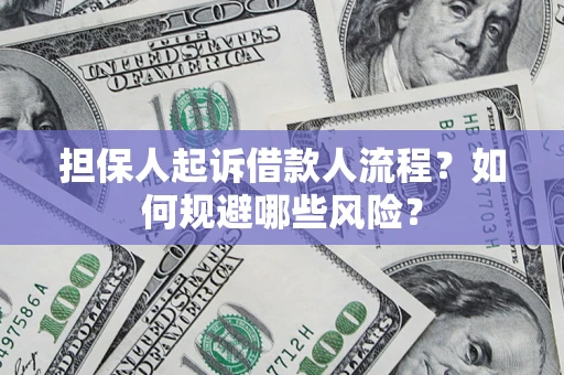 济南担保人起诉借款人流程？如何规避哪些风险？